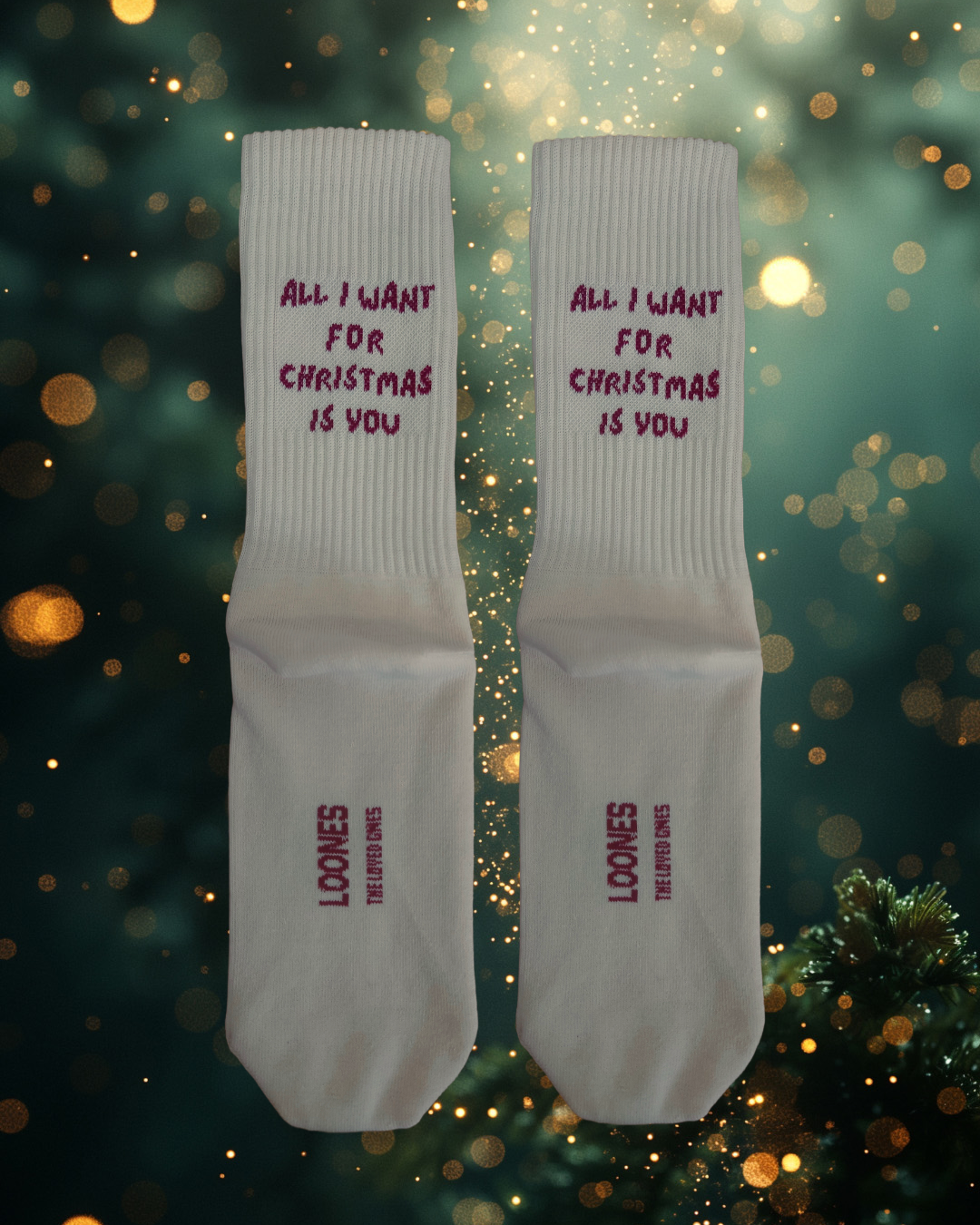 LOONES Socken ALL I WANT FOR CHRISTMAS 🎄
