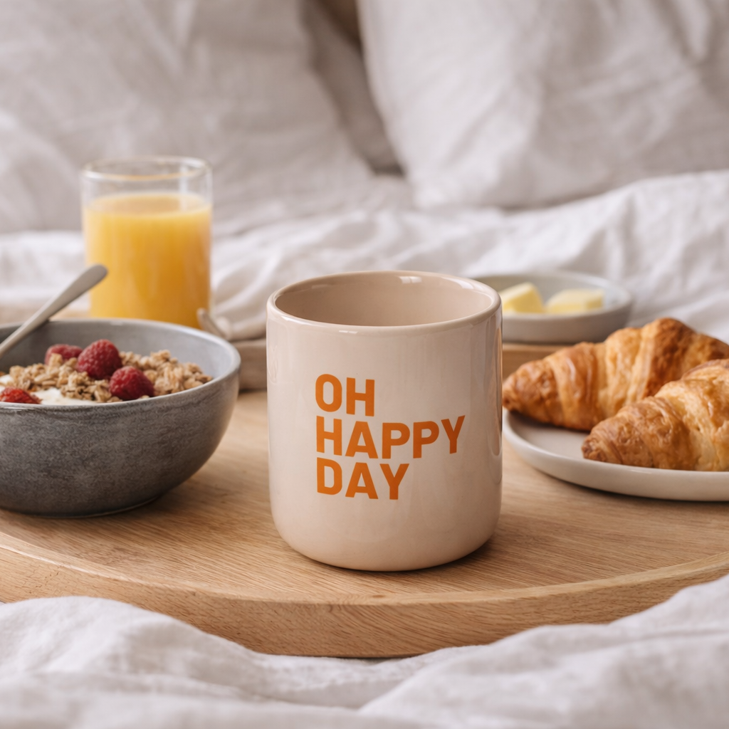 HERR & FRAU HEMPEL Kaffeebecher OH HAPPY DAY