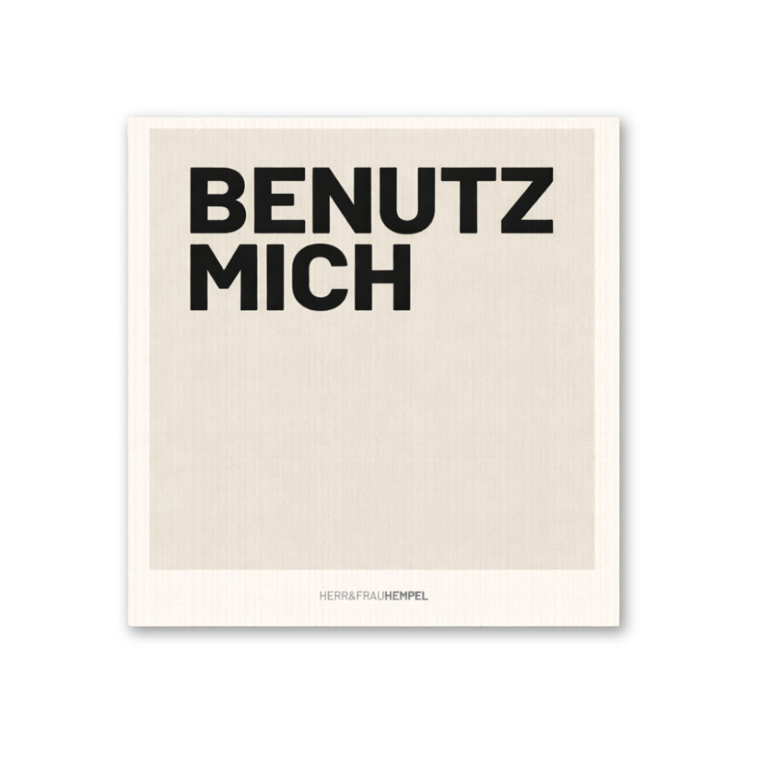 HERR & FRAU HEMPEL, Schwammtuch BENUTZ MICH