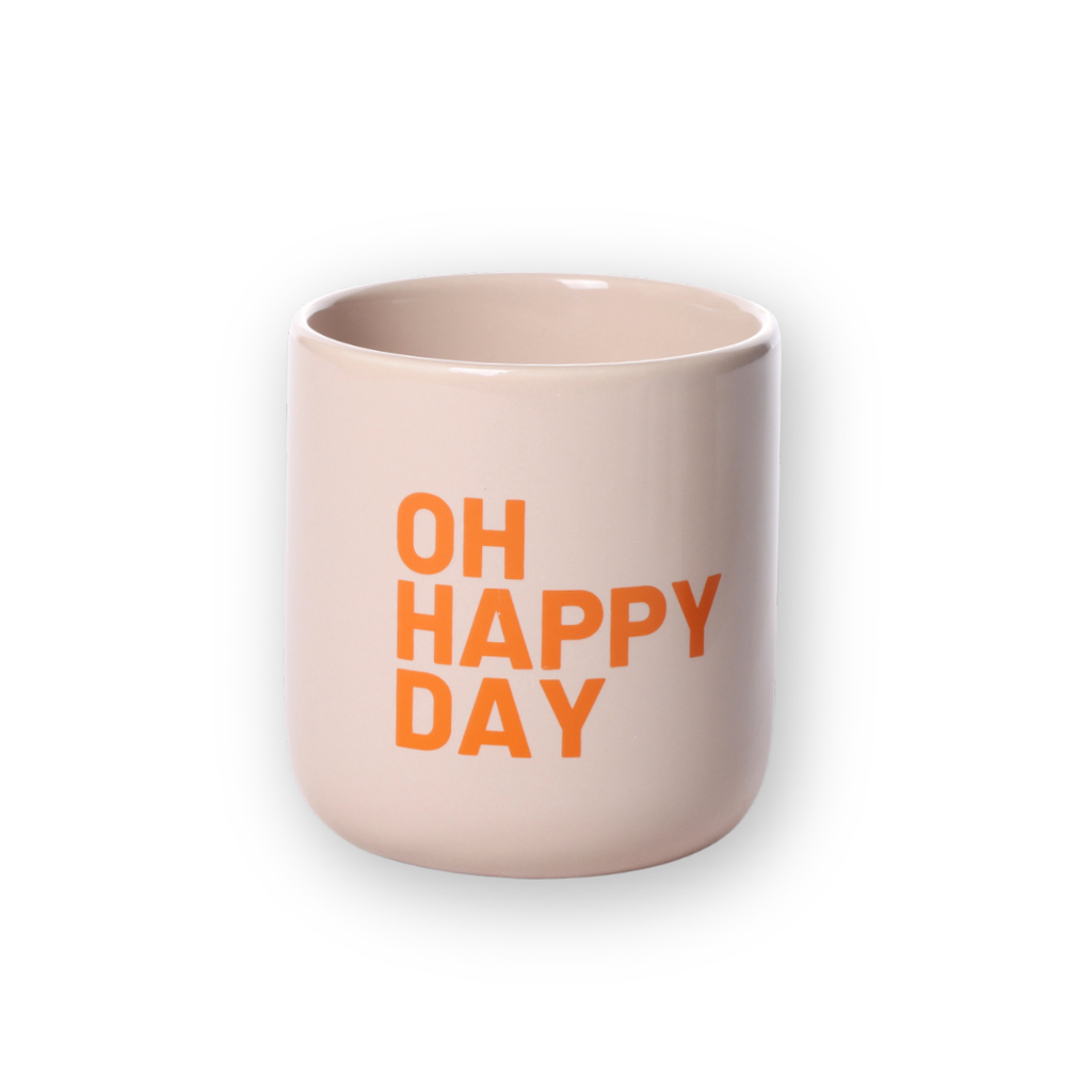 HERR & FRAU HEMPEL Kaffeebecher OH HAPPY DAY