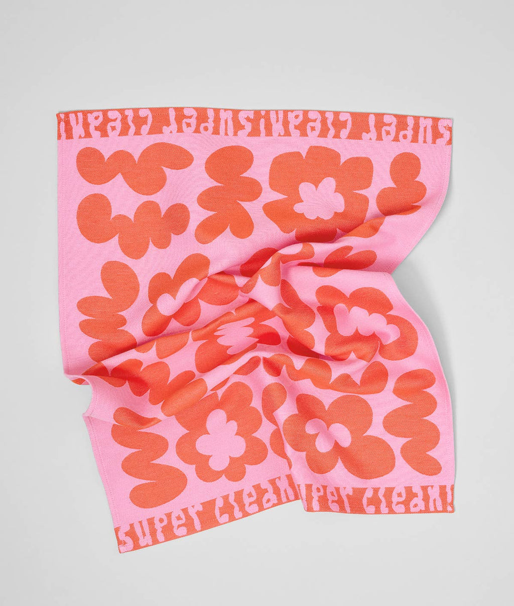 WRAP Küchentuch FLOWERS pink