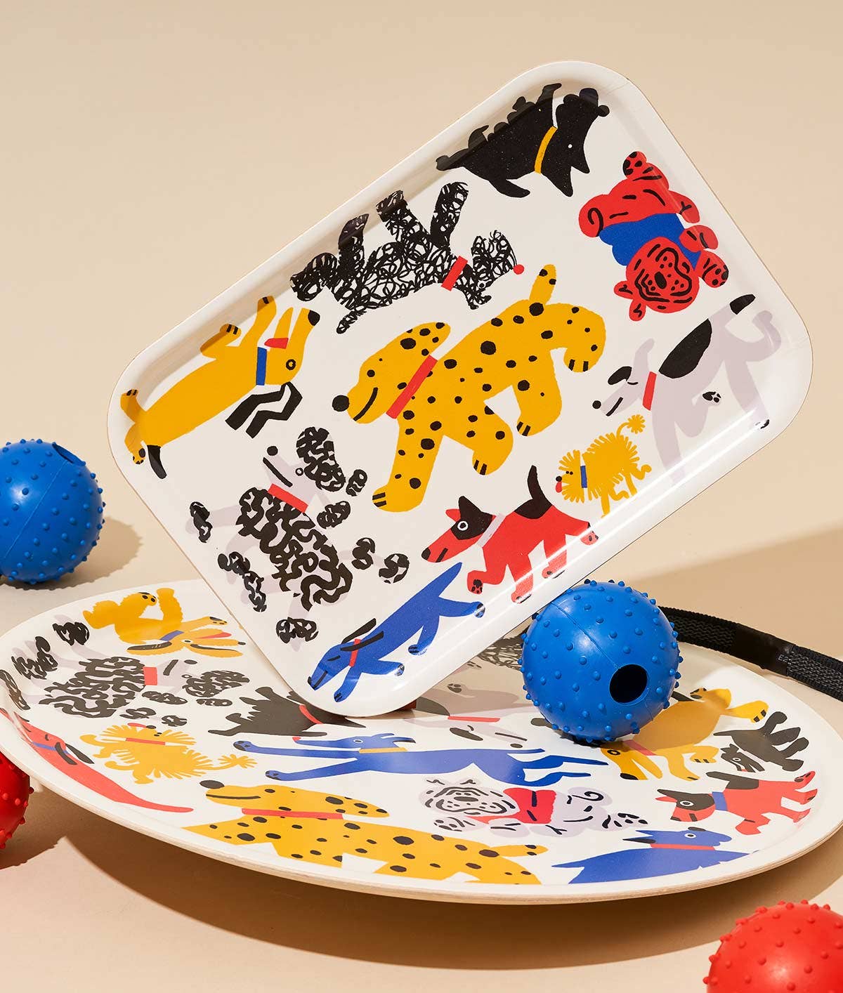 WRAP Serviertablett FUNNY DOGS