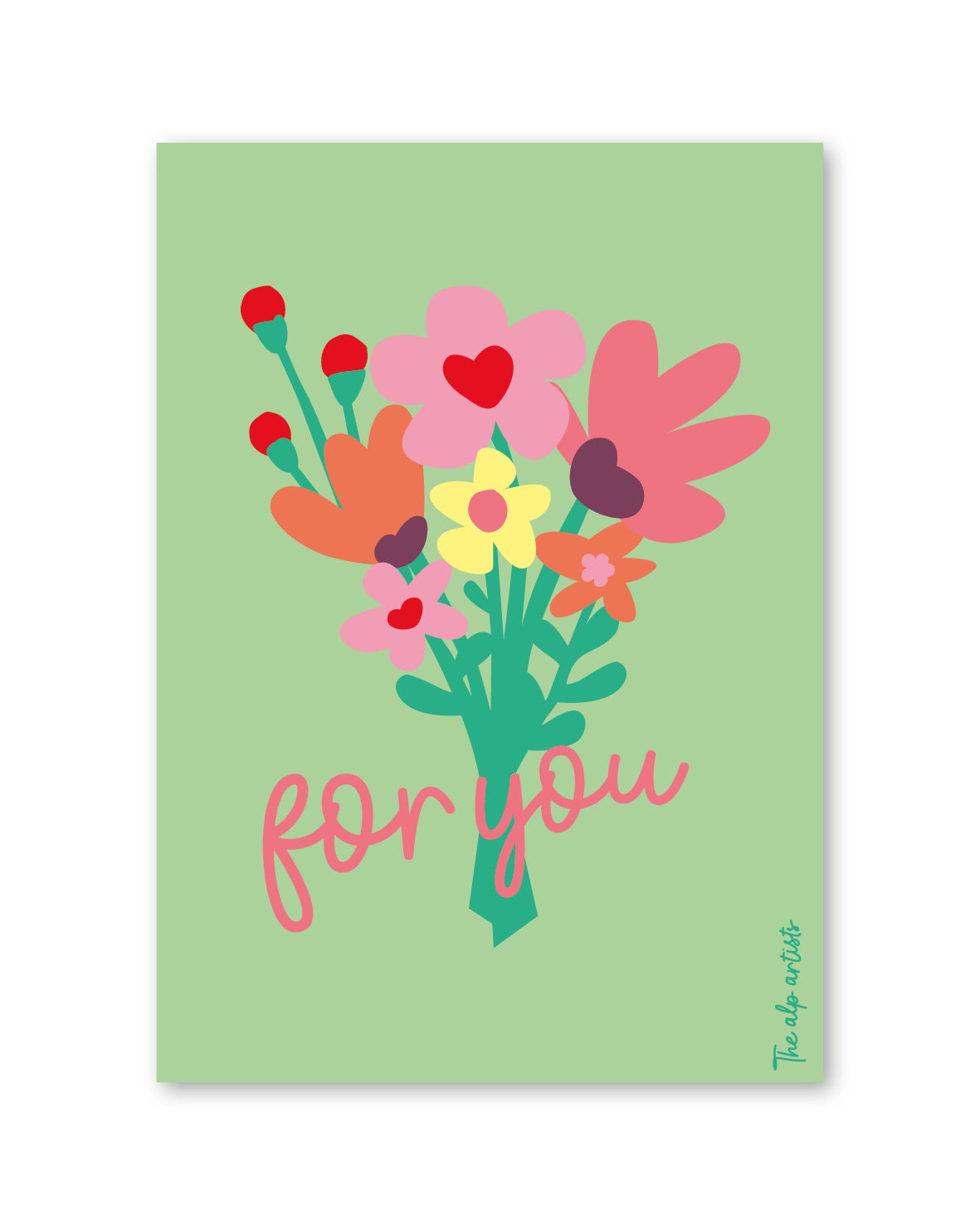 Postcard FLOWERS for YOU