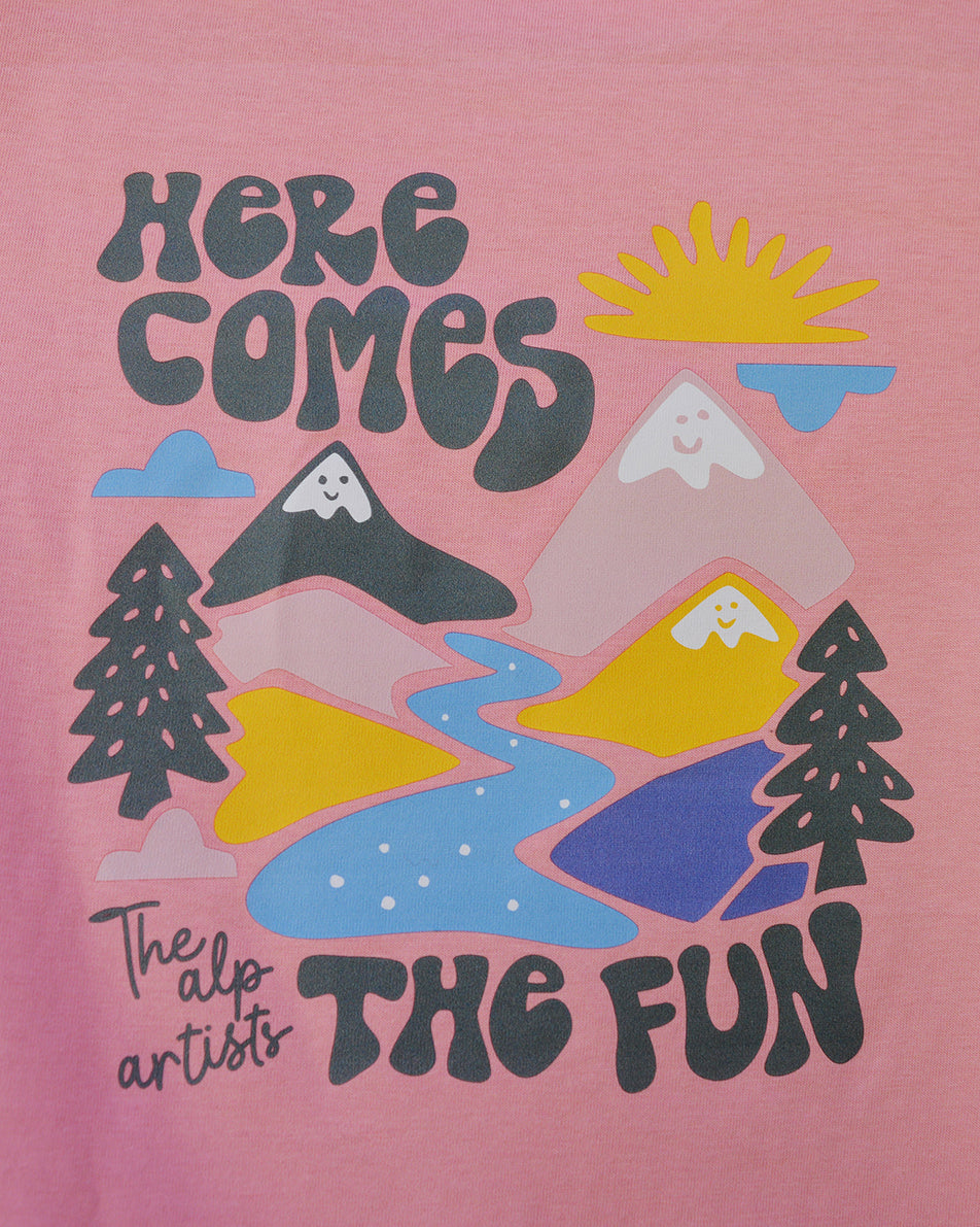 The alp artists, HERE COMES THE FUN – PINK JOY, T-Shirt Kids