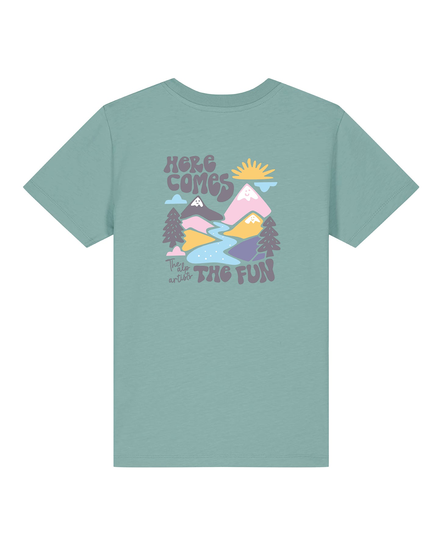 The alp artists, HERE COMES THE FUN – TÜRKIS, T-Shirt Kids